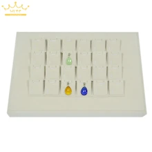 Ювелирные изделия дисплей серьги гвоздики Подвески бежевые серьги стенты Полочка для украшений коробки-органайзеры больше положения заготовки для подвесок