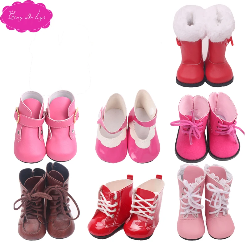 

18 inch Girls doll shoes winter boot Martin boot American newborn shoe Baby toys fit 43 cm baby doll s21-s186