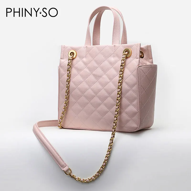 

2018 Simple Gentlewomen style women handbag Famous Brand shoulder bag Diamond Lattice Lady Saffiano bags OL exclusive