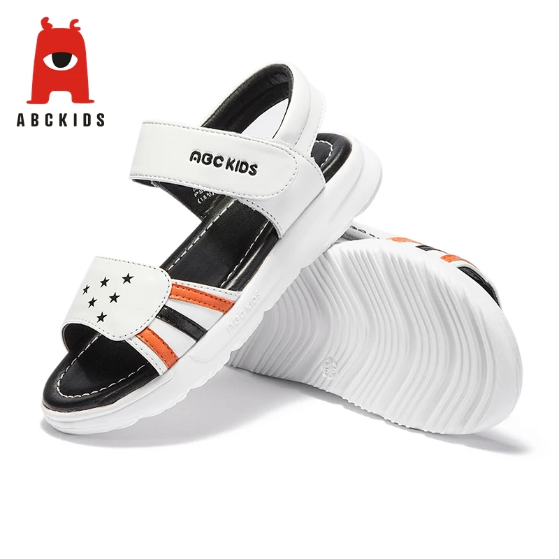 ABC KIDS Kids Baby Boy Soft Leather Shoes Anti-slip Sandals Striped Design Walking Shoe