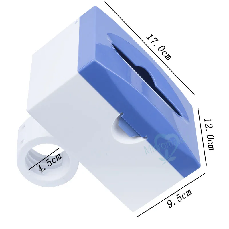 Зубная стойка крепление утилита 45 мм бумажная коробка под салфетку синий/зеленый/белый для зубного блока - Цвет: Blue