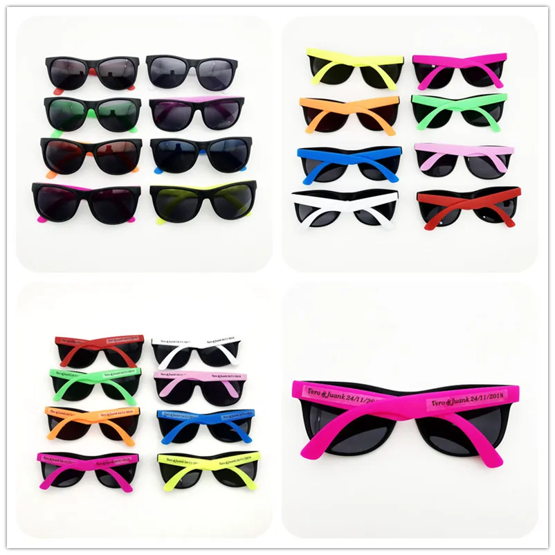 Customize Your Own Design Plastic Sunglasses 24pairs Neon Color