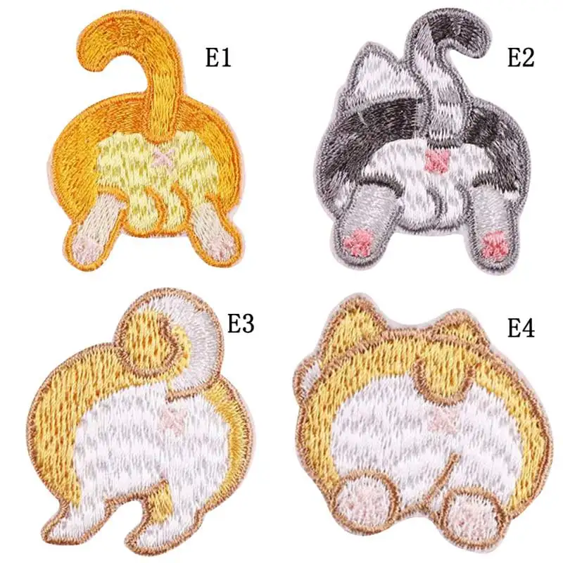 

Embroidered Cloth Stickers Cute Cartoon Animal Background Clothes Decoration Patch Stickers
