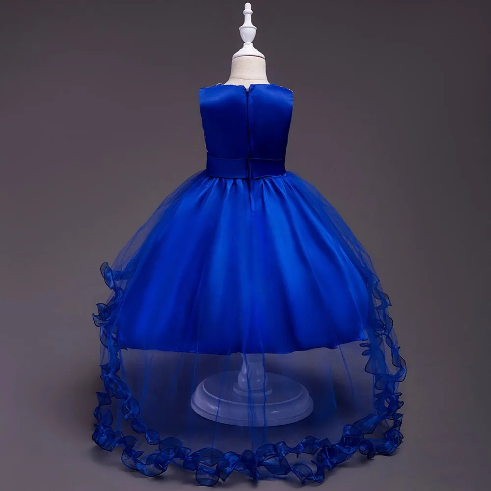 Yeedison Embroidery Kids Wedding Party Dresses For Girls 2018 Flower Princesse Dress Sleeveless Children Costume Girls Prom Gown (4)