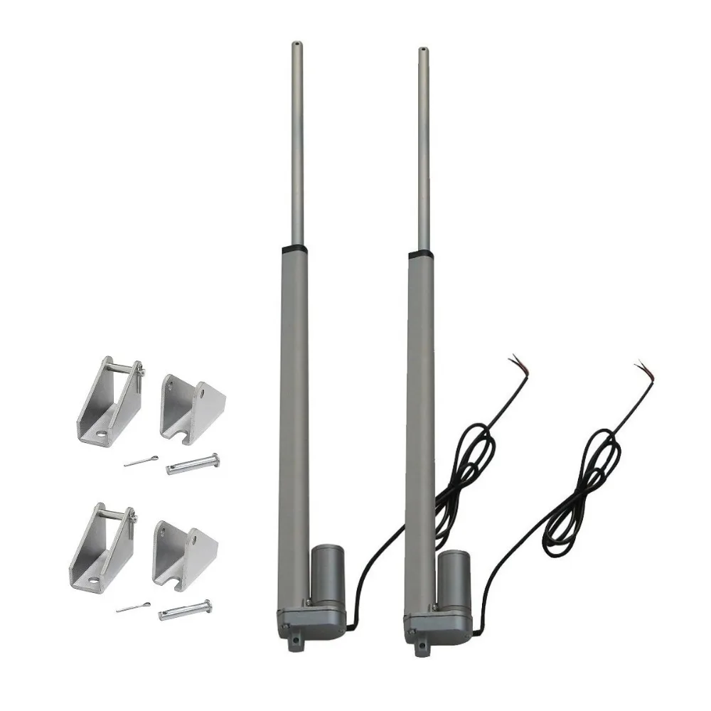 

2pcs 18 Inch 18'' Stroke Linear Actuator 12 Volt 12V 330 Pounds lbs Maximum Lift (Includes Mounting Brackets)