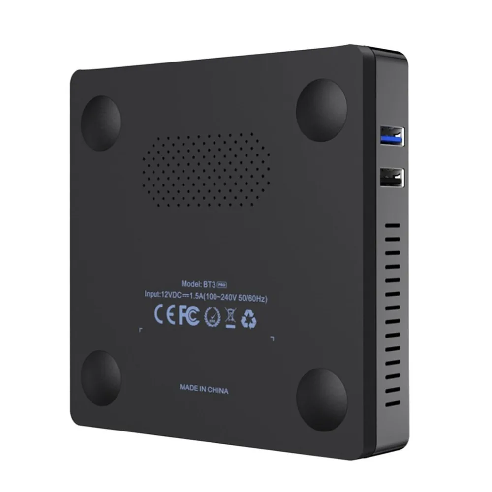 Excellent Mini PC 4+64 GB Intel Atom X5-Z8350 2.4/5.8GHz Dual Band WiFi Bluetooth 4.0 Ethernet 1000Mbps 12