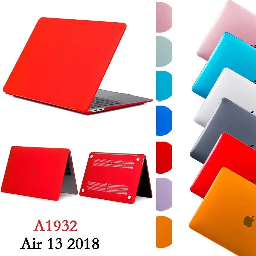 New Coque For Macbook Air 13 2018 Matte A1932 Laptop Case Hard PVC Shockproof Funda for Macbook Air 13 A1932 Laptop Case Matte