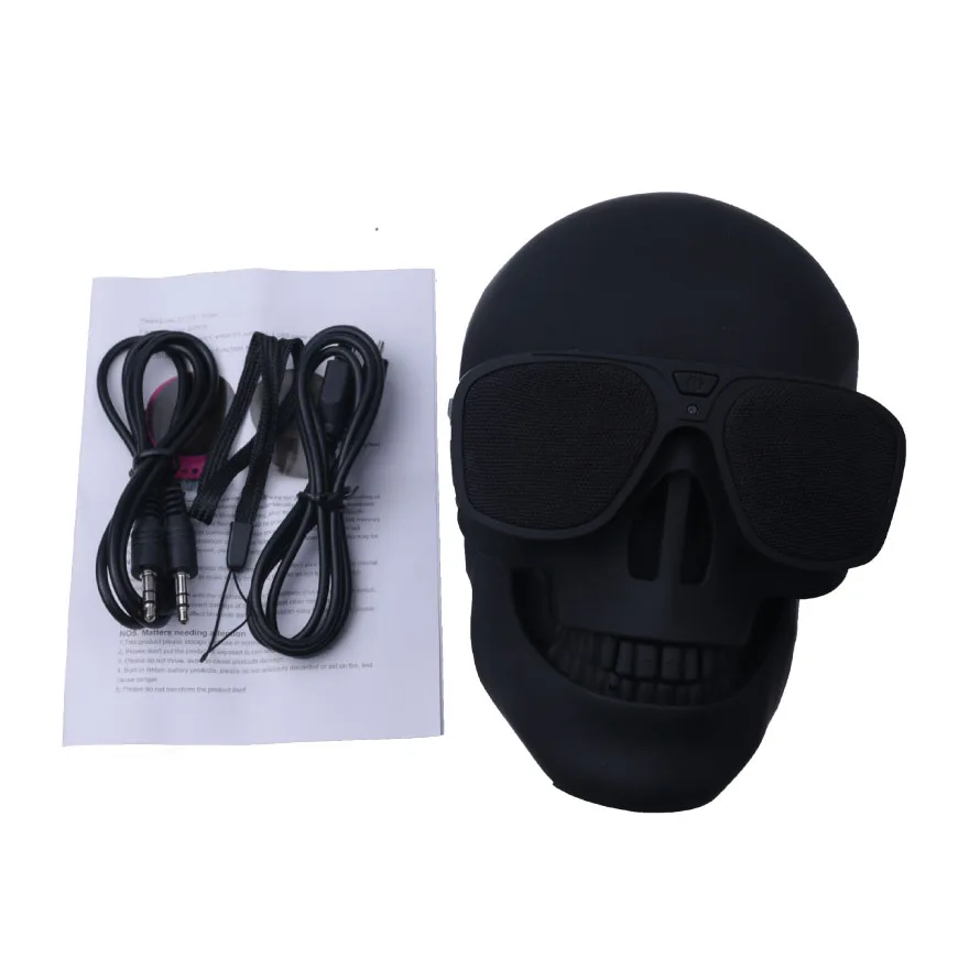 Elistoooop в форме черепа беспроводной Bluetooth динамик солнцезащитные очки NFC динамик в форме черепа мобильный сабвуфер многоцелевой громкоговоритель