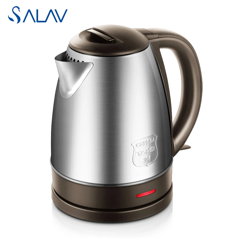 

SALAV Electric Kettle 1800W 1.7L Stainless Steel Brown DE-KE19 220V