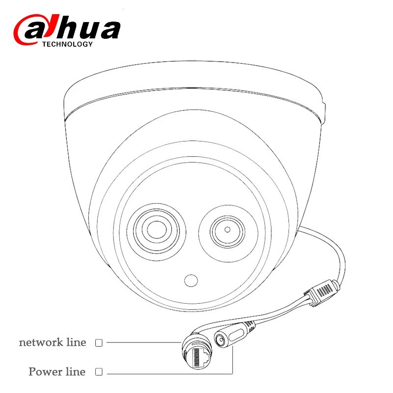 Горячая Dahua IP камера 3MP IPC-HDW1325C H.264 IP67 CCTV камера IR 30 м купольная камера наблюдения ONVIF