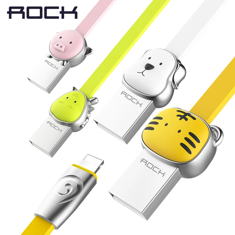 Рок цинковый сплав талисман USB кабель для iphone X 8 7 6 6s 5 plus 3D милый