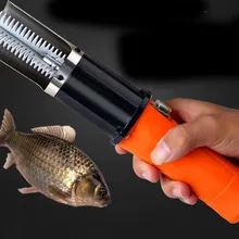 Мощный электрический рыбьей кожи Весы r de Весы R Весы Скребки Ножи 1500MA Перезаряжаемые литиевых Батарея рыбы Весы Инструменты для морепродуктов