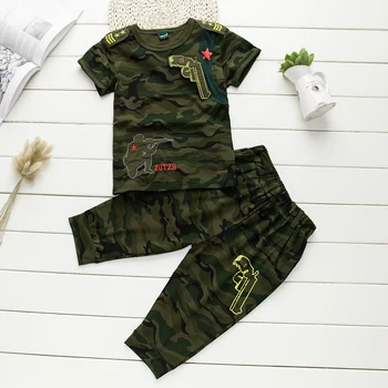 

2019summer Boys Clothing Suit Children Clothing Sets Kids Clothes Boy Suits For Boys Clothes Kids Sport Tracksuit Camouflage Set