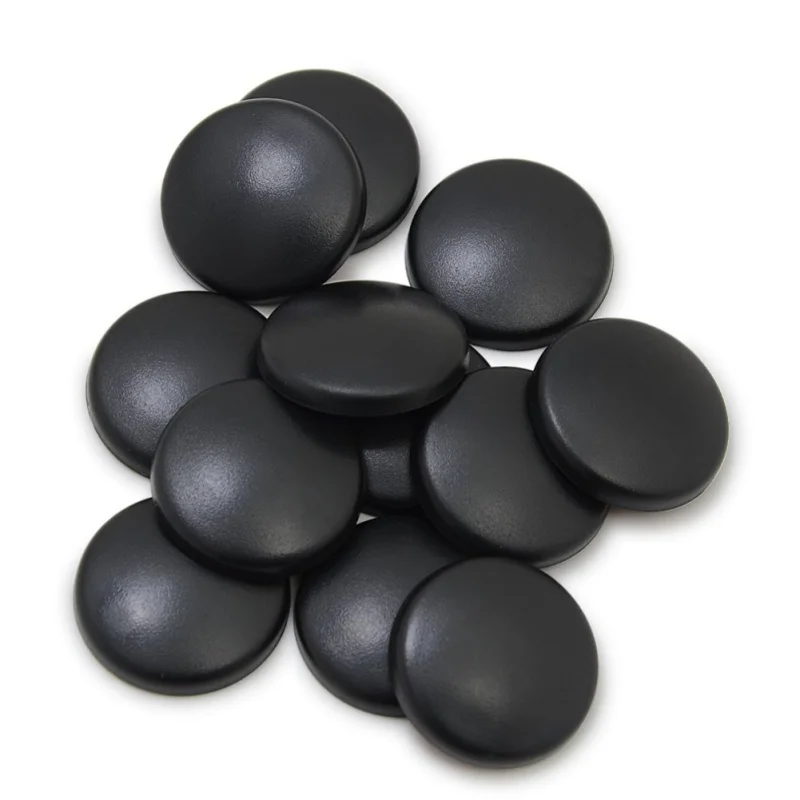 

12PCS Universal Car Interior Door Lock Screw Protector Nuts Bolts Cover Cap Trim ABS Black