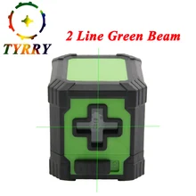 Перекрестный лазерный нивелир метр 2 линии лазерный уровень горизонтальный и вертикальный зеленый/красный луч самонивелирующийся лазерный измерительный инструмент