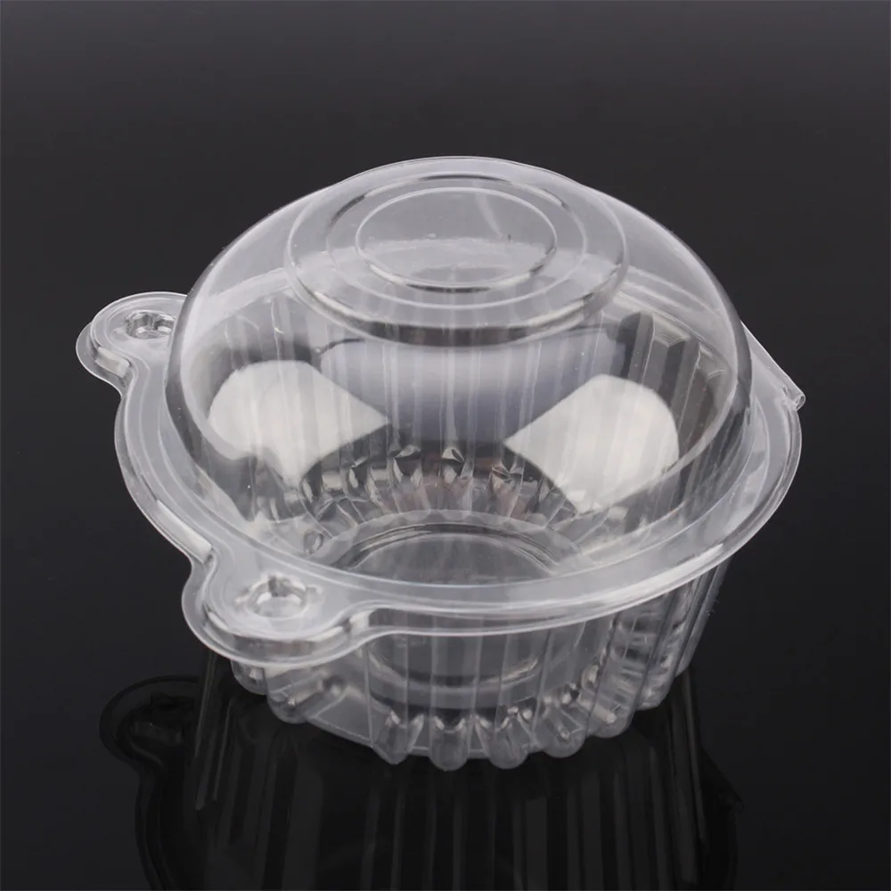 100pcs Single Clear Plastic Cupcake Muffin Case Pods Cup 100pcs Single Clear Plastic Cupcake Muffin Case Pods Cup