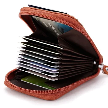 

Head Layer Cowhide Card Holder Men Organ Multi-card Bank Card Package Vintage Wallet Cow Leather ID Passport Holder Dropship Hot