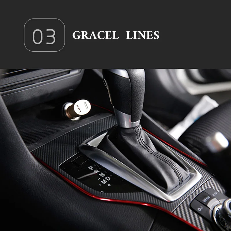 5 M pegatinas de piezas interiores de diseño de coches decoración de tiras de moldeo de puerta de coche tablero de aire de salida de tiras de dirección para coche- estilo