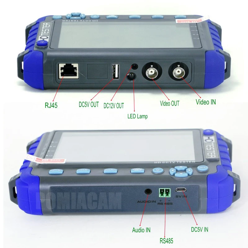 CCTV тестер монитор 5 дюймов 8MP AHD TVI CVI DC12V Выход|Камеры видеонаблюдения| |