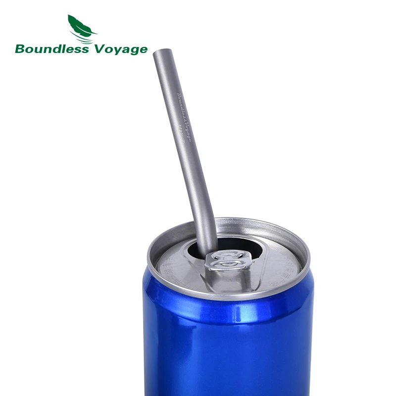 Boundless Voyage Titanium Drinking Straw Curved Bent Reusable Outdoor Camping Ultralight Water Flatware Drinkware Boundless Voyage Titanium Drinking Straw Curved Bent Reusable Outdoor Camping Ultralight Water Flatware Drinkware