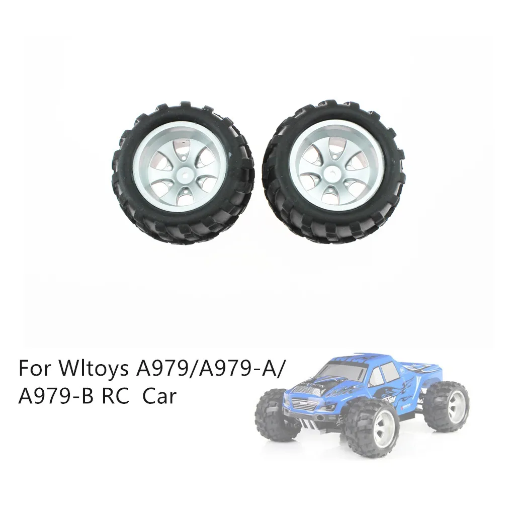 Remote control car accessories 2PCS Wheels Tire Spare Parts For Wltoys A979/A979-A/A979-B Control Car Z626 | Игрушки и хобби