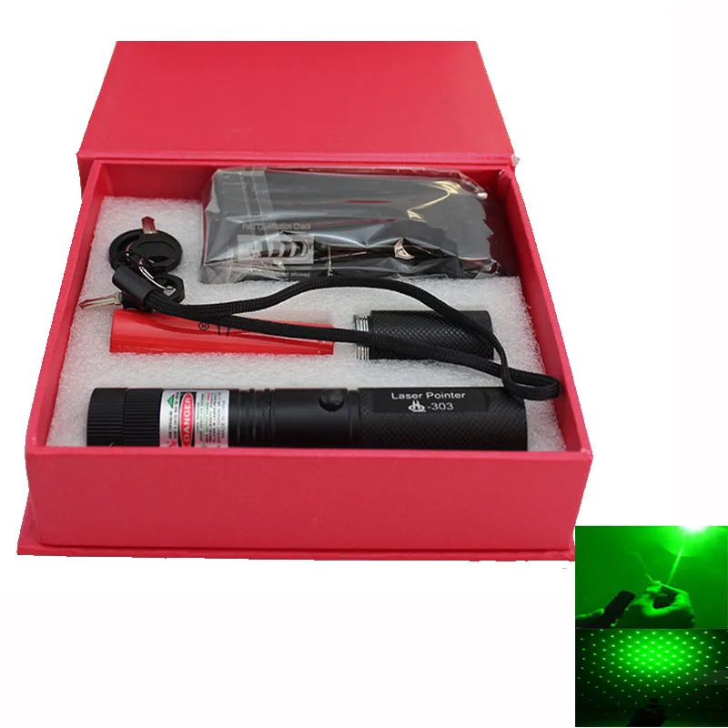 Подарочная коробка мощная лазерная указка в виде Ручки Регулируемая лазерная указка обучение ведущий лазерный луч + 18650 батарея зарядное