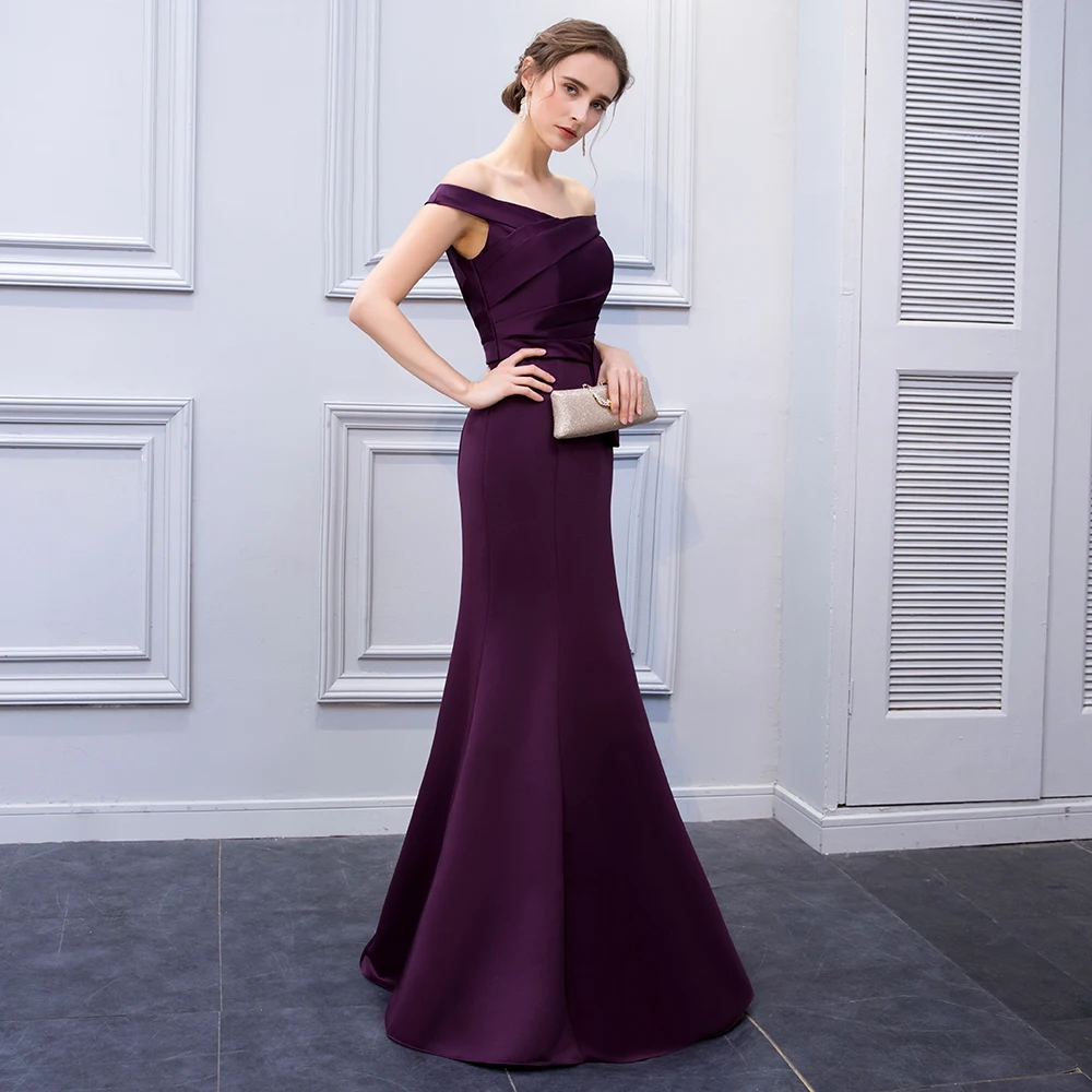 Bery Love Elegant Off Shoulder Mermaid Evening Gown image 3
