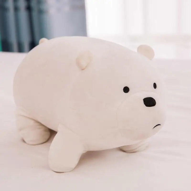 27 см Kawaii панда Мы Голые Медведи плюшевая игрушка мультяшный медведь набивной гризли серый белый медведь панда кукла Дети любят подарок на день рождения игрушки - Цвет: Gray