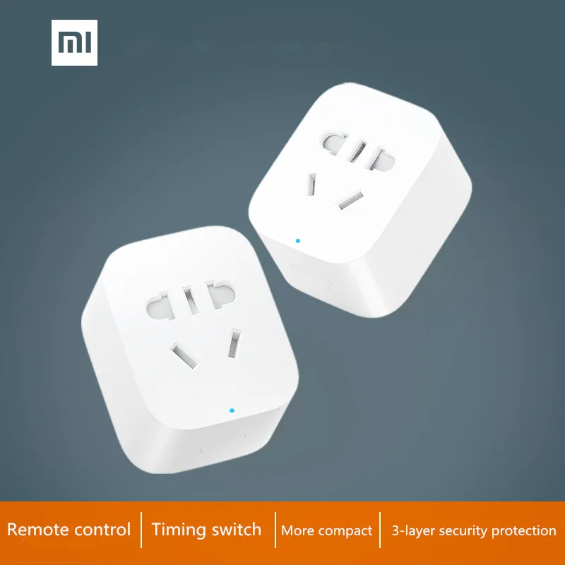 Goedkoop Xiaomi Smart Socket Plug Basic Versie WiFi Draadloze Afstandsbediening Socket Adapter en uitschakelen met telefoon Originele doos