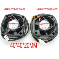 MB40201V2-000C-G99 0,6 W новый оригинальный MB40201VX-000C-A99 4020 12 v 1,38 w 3 проводное охлаждение вентилятор 40*40*20 мм HZDO