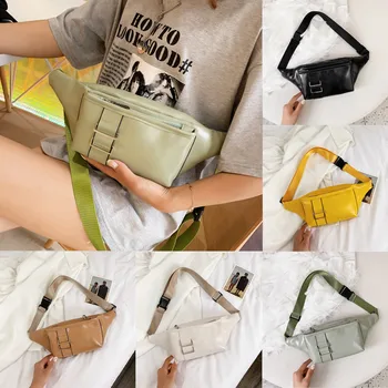 

Waist Bag Female Belt Unisex Fashion Zipper Bags Leather Shoulder Bags Crossbody Bag Chest Bags Fanny Pack Mobile Phone Bag