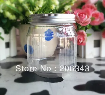 

280G transparent PET bottle jar pot for essence moisturizer mask cream body scrub gel wax skin care cosmetic packing