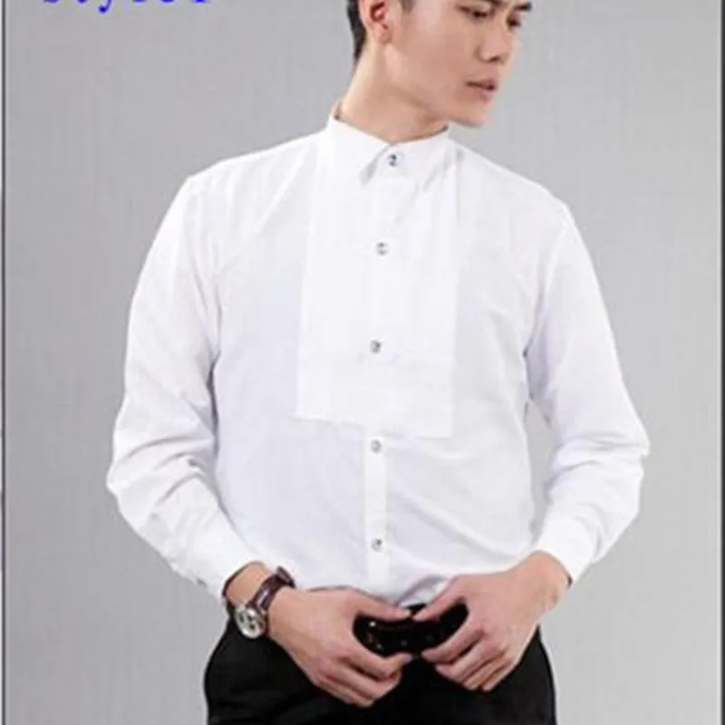 2019 New Arrival two styles wedding tuxedos white Men's shirt Groom Suits Tuxedos in stock mens stage wear | Мужская одежда