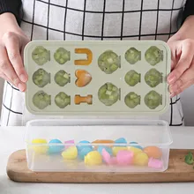 Милые животные льда формы 3D домашний cube Форма для льда с крышкой холодильник фруктовый лед ролик для раскатки теста Мороженое Топ чайник 6 узор