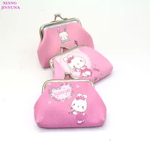 Милый маленький кошелек с рисунком кролика, застежка из искусственной кожи, держатель для монет для девочек, модная практичная детская сумочка для девочек, новинка года, мини-розовая маленькая сумка