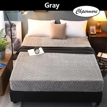 

Chpermore Thick warm crystal velvet Mattresses 1.8m Foldable Tatami washable Mattress Cover Mat King Queen Size
