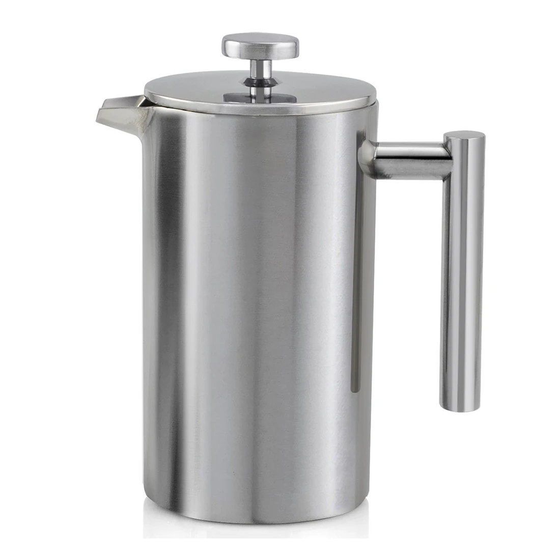 Simple Practical Double Wall Stainless Steel Cafetiere Ground Coffee