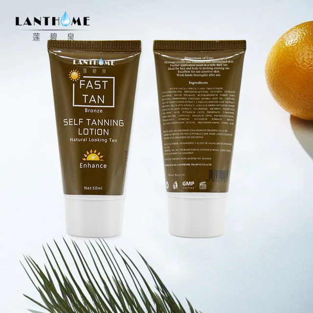 2pcs Body Bronze Self Sun Tanning Enhance Lotion Tanning Cream Natural Bronzer Sunscreen Tanner