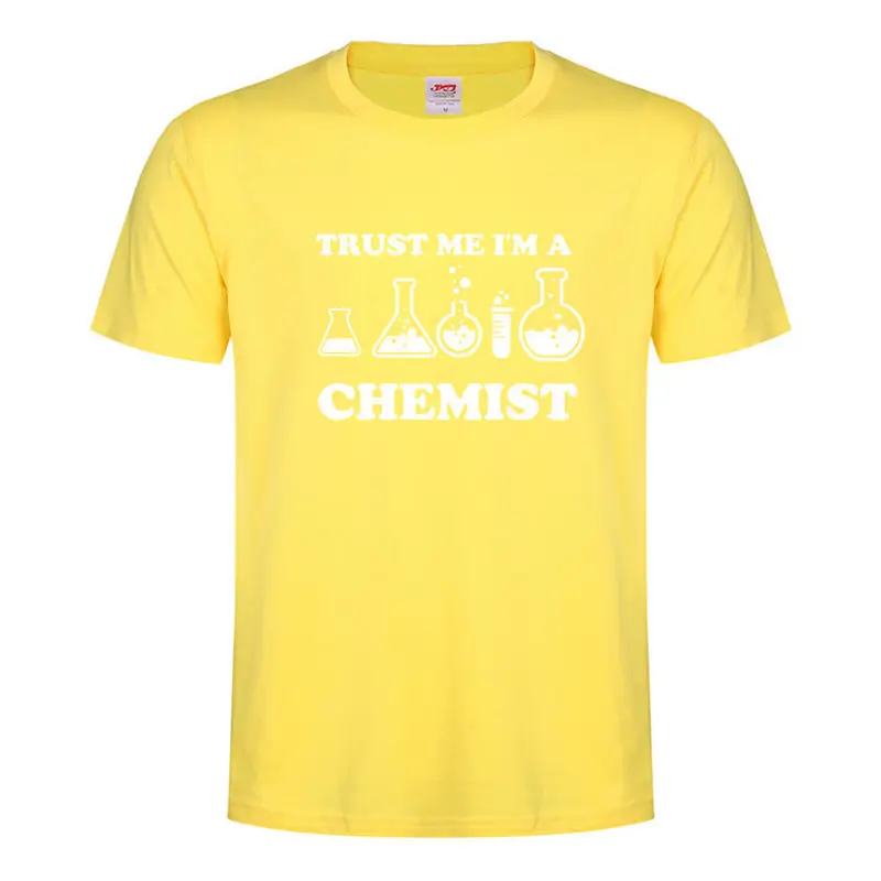 Мужская футболка Trust Me I am a chemist cool chemical с коротким рукавом хлопковая Футболка