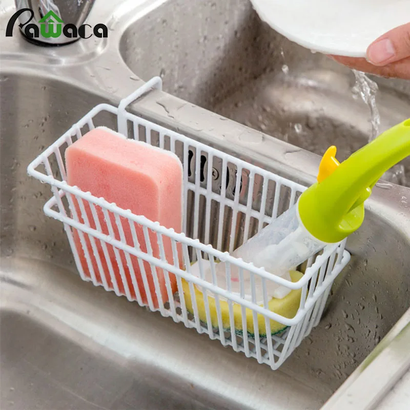 

Kitchen Soap Sponge Holder Sink Storage Rack Brush Shelf Sink Drain Racks Hanging Basket Bathroom Drying Rack Kitchen Organizer
