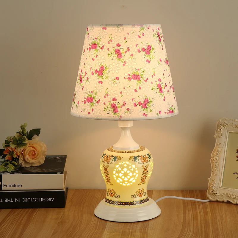 

LED table lamp fashionable bedroom ceramic table lamp pupil's table lamp college student eye lamp ya72720