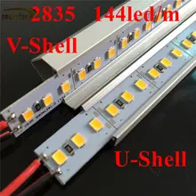 Smarstar 50 см 2835 Светодиодный Бар U/V Алюминиевый Канатный заглушка DC 12 В 0,5 м 19,7 дюйма 12 Вт жесткий светодиодный светильник