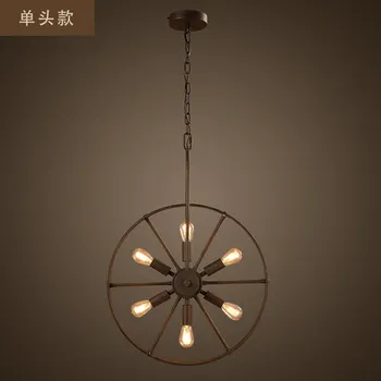 

Vintage Pendant Light Style Loft Pendant Lights Creative Wheels Suspension Luminaire Bar Edison Pendant Lamp Art Deco Lighting