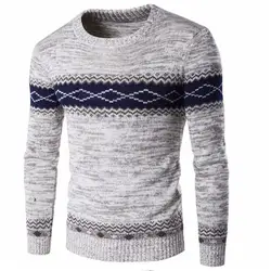 2019 для мужчин s свитеры для женщин трикотаж мода осень/зима свитер повседневное полосатый мужчин О образным вырезом пуловеры