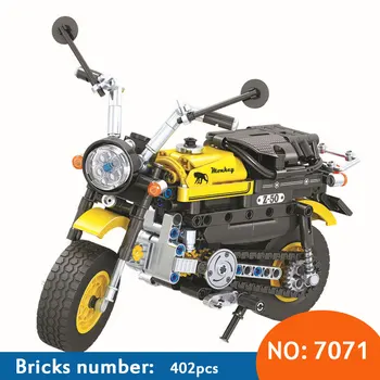 

7071 402pcs Technic Mini Motorcycle Motorbike building block diy Brick Model Bricks Intelligent Toys for Children