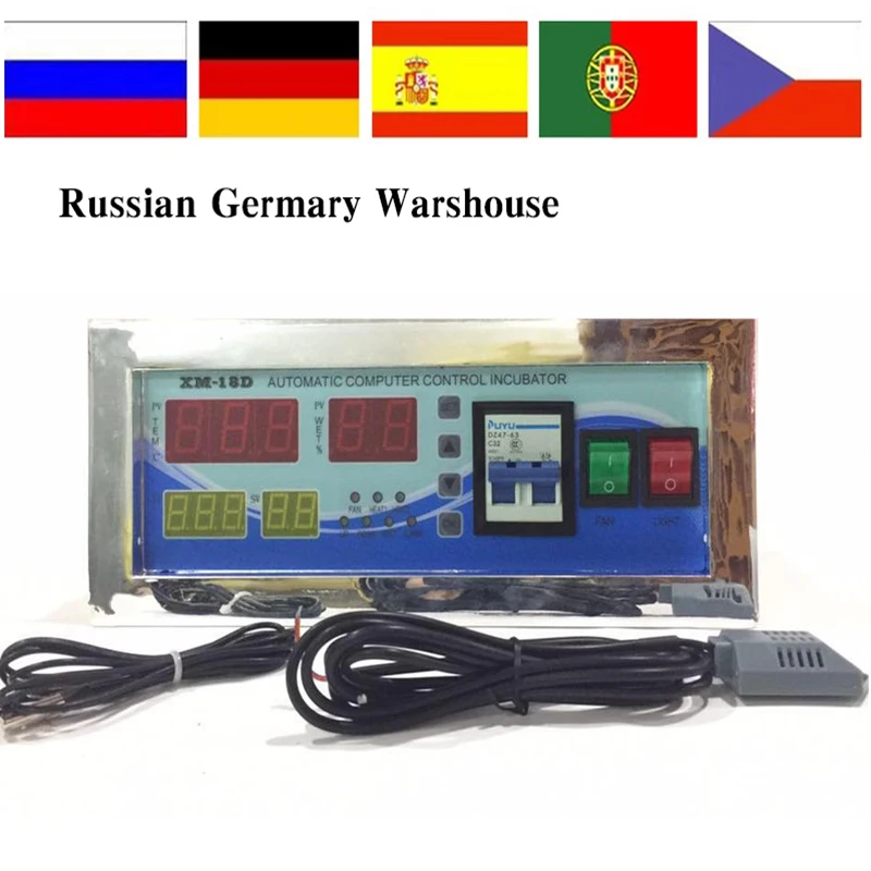 

Full automatic egg incubator Controller XM-18D Thermostat with Temperature Humidity Sensors for sale