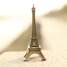 1 Unid Regalos Creativos 10 cm Modelo de la Torre Eiffel de Metal Artesanías Estatuilla Estatua De Aleación De Zinc Recuerdos De Viajes Hogar decoración