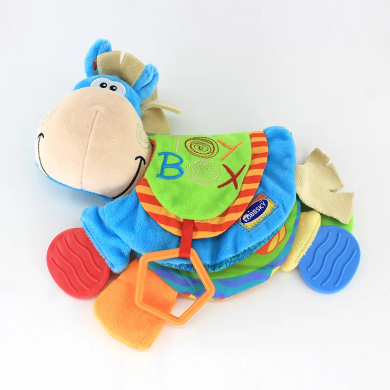 

Newborn Baby Cute Playmate Sheep Plush Doll Toys Kids Cartoon Animals BB Rattles Toy Baby Teether Kids Teething Toys For Baby