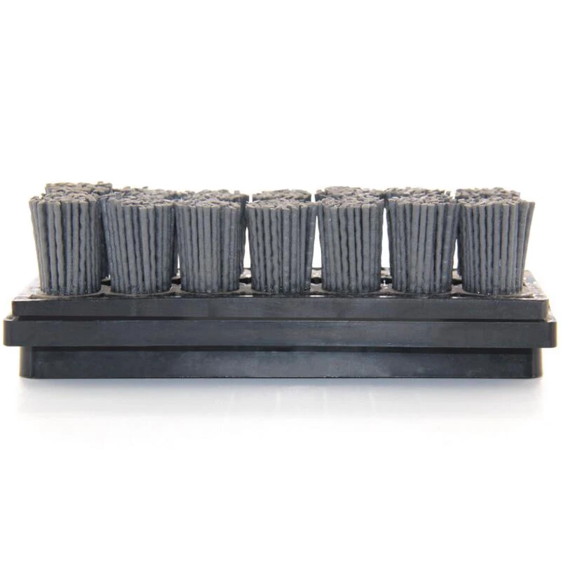 RIJILEI 10PCS/Set Fickert Antique Abrasive Brush Silicone carbide brush for stone finishing Matte Polishing Brush cleaning YG07