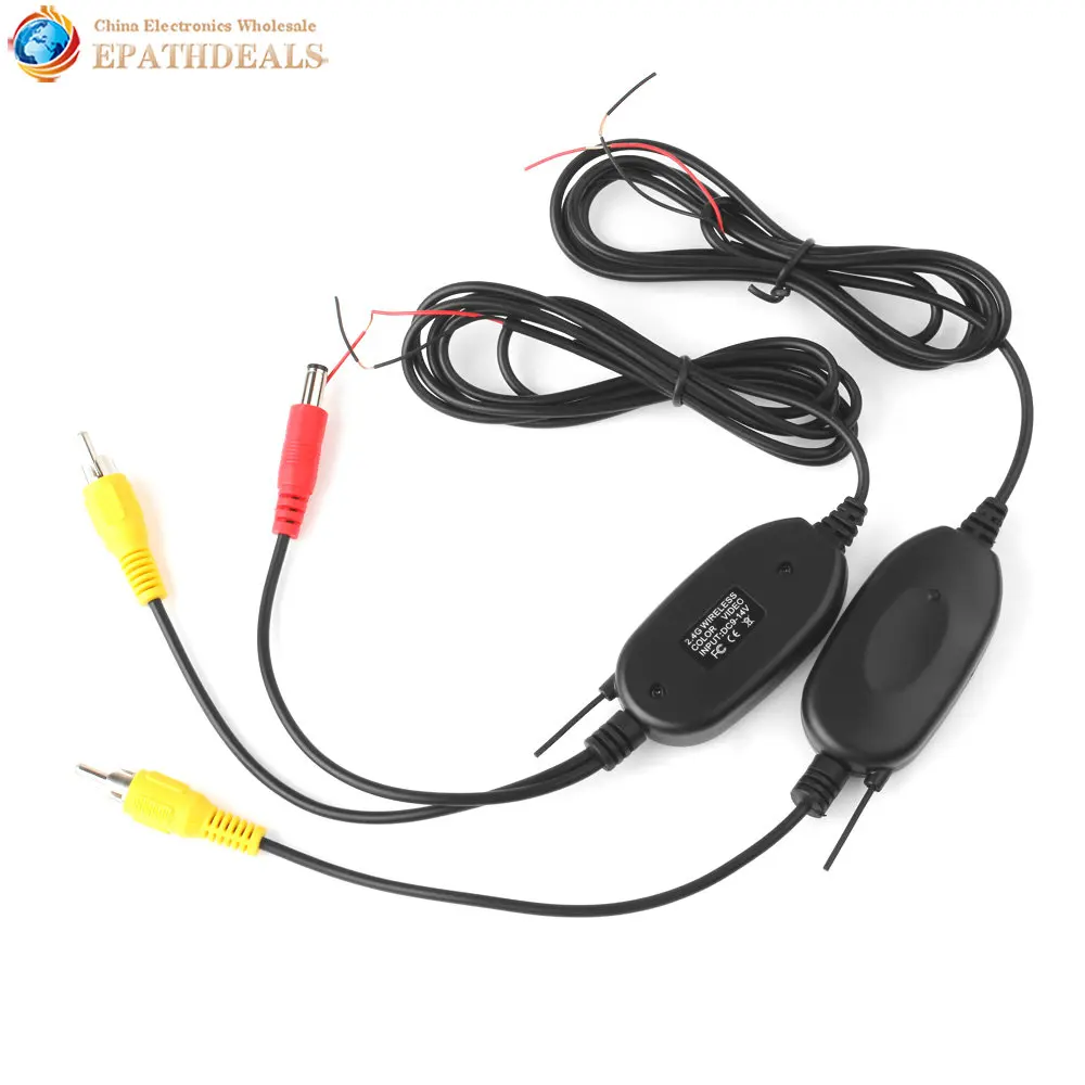 

2.4ghz RCA Color Video Car Wireless Transmitter Receiver 2.4g for Rearview Backup Reverse Camera / Front Car Camera